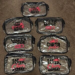 Clear Cheer Practice Pouches Set
